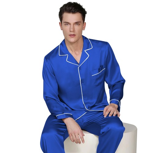 Mens silk satin pajama set - silk,